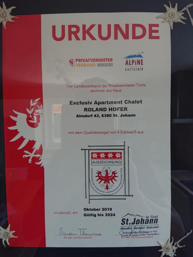 Exclusive Appartement Chalet Sankt Johann in Tirol Exterior foto
